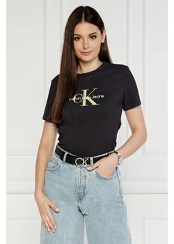 CALVIN KLEIN JEANS T-shirt | Regular Fit ze sklepu Gomez Fashion Store w kategorii Bluzki damskie - zdjęcie 173019233