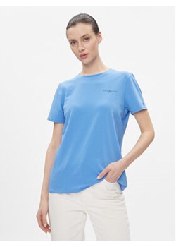 Tommy Hilfiger T-Shirt 1985 WW0WW37877 Niebieski Regular Fit ze sklepu MODIVO w kategorii Bluzki damskie - zdjęcie 173019502