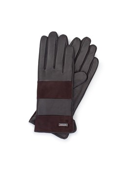 Damskie rękawiczki skórzane z poziomym pasem ze sklepu WITTCHEN w kategorii Rękawiczki damskie - zdjęcie 173020150