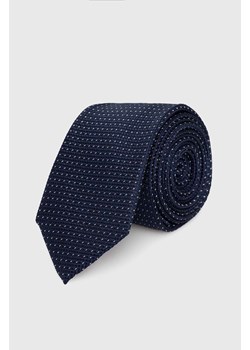 Calvin Klein krawat jedwabny kolor granatowy K10K113144 ze sklepu ANSWEAR.com w kategorii Krawaty - zdjęcie 173021181