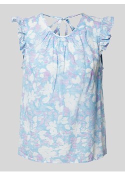 Top bluzkowy z rękawami z falbaną ze sklepu Peek&Cloppenburg  w kategorii Bluzki damskie - zdjęcie 173021700