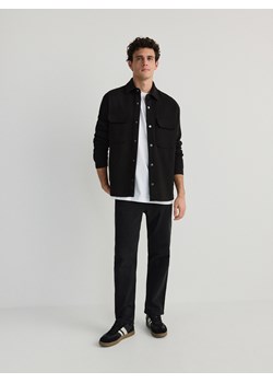 Reserved - Koszula z grubej dzianiny - czarny ze sklepu Reserved w kategorii Koszule męskie - zdjęcie 173022894
