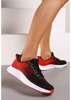 Czarno-Czerwone Buty Sportowe Sneakersy ze Sznurowaniem Vikirilla ze sklepu born2be.pl w kategorii Buty sportowe damskie - zdjęcie 173028313