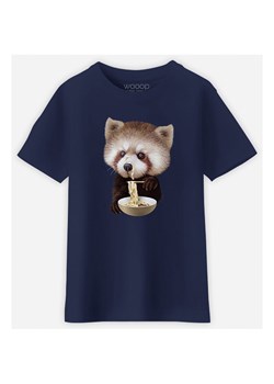WOOOP Koszulka &quot;Panda loves noodles&quot; w kolorze granatowym ze sklepu Limango Polska w kategorii T-shirty chłopięce - zdjęcie 173029740