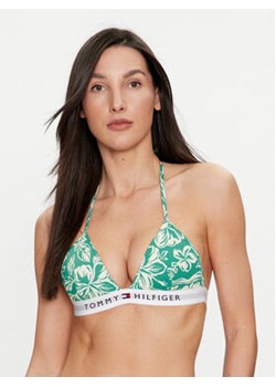 Tommy Hilfiger Góra od bikini UW0UW05367 Zielony ze sklepu MODIVO w kategorii Stroje kąpielowe - zdjęcie 173030021