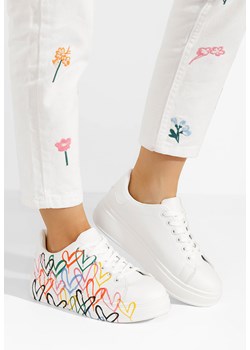 Białe sneakersy damskie Carlina ze sklepu Zapatos w kategorii Trampki damskie - zdjęcie 173031423
