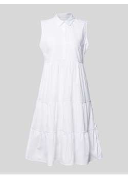 Sukienka midi z krótką listwą guzikową ze sklepu Peek&Cloppenburg  w kategorii Sukienki - zdjęcie 173032093