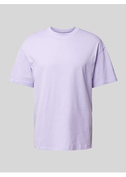 T-shirt z prążkowanym,okrągłym dekoltem model ‘BRADLEY’ ze sklepu Peek&Cloppenburg  w kategorii T-shirty męskie - zdjęcie 173032181