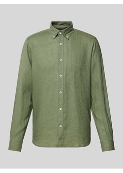 Koszula casualowa z lnu ze sklepu Peek&Cloppenburg  w kategorii Koszule męskie - zdjęcie 173032250