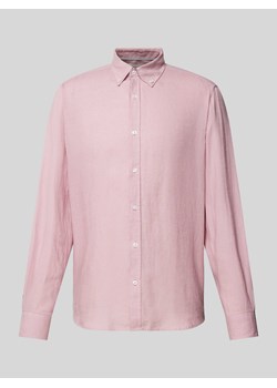 Koszula casualowa z lnu ze sklepu Peek&Cloppenburg  w kategorii Koszule męskie - zdjęcie 173032442