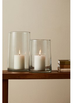 H & M - Szklany świecznik - Biały ze sklepu H&M w kategorii Świeczniki - zdjęcie 173032613