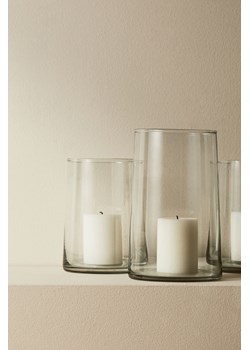 H & M - Duży świecznik ze szkła - Biały ze sklepu H&M w kategorii Świeczniki - zdjęcie 173032652