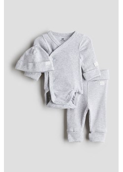 H & M - Komplet z regulacją wielkości - Szary ze sklepu H&M w kategorii Komplety niemowlęce - zdjęcie 173032782