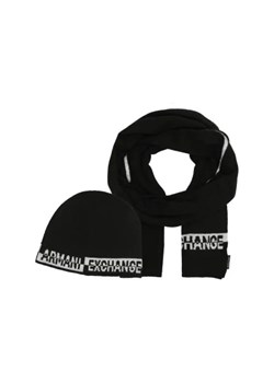 Armani Exchange Szal + czapka | z dodatkiem wełny ze sklepu Gomez Fashion Store w kategorii Szaliki męskie - zdjęcie 173035034
