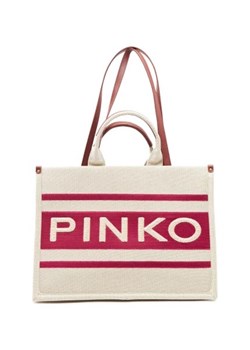 Pinko Torebka na ramię SHOPPER CANVAS RICICLATO + STA ze sklepu Gomez Fashion Store w kategorii Torby Shopper bag - zdjęcie 173035891