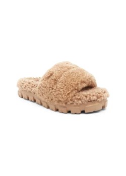 UGG Skórzane obuwie domowe Curly | z dodatkiem wełny ze sklepu Gomez Fashion Store w kategorii Kapcie damskie - zdjęcie 173051174