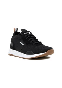 BOSS BLACK Sneakersy Titanium_Runn_knst_N | z dodatkiem skóry ze sklepu Gomez Fashion Store w kategorii Buty sportowe męskie - zdjęcie 173051801