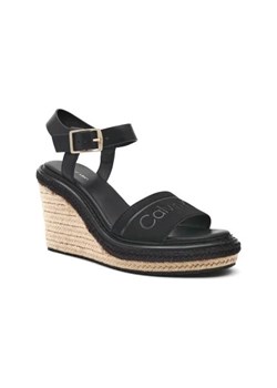 Calvin Klein Skórzane koturny WEDGE 70HH - HE ze sklepu Gomez Fashion Store w kategorii Espadryle damskie - zdjęcie 173059801