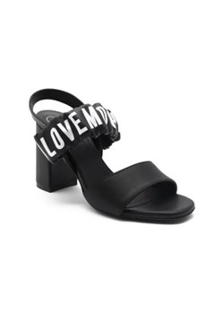 Love Moschino Skórzane sandały na słupku ze sklepu Gomez Fashion Store w kategorii Sandały damskie - zdjęcie 173099391