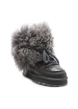 EMU Australia Skórzane śniegowce Blurred Glossy | z dodatkiem wełny ze sklepu Gomez Fashion Store w kategorii Śniegowce damskie - zdjęcie 173103123