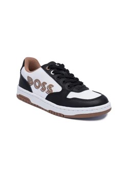 BOSS Kidswear Sneakersy | z dodatkiem skóry ze sklepu Gomez Fashion Store w kategorii Buty sportowe dziecięce - zdjęcie 173107213