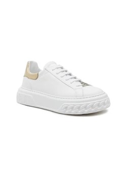 Casadei Skórzane sneakersy Bianco ze sklepu Gomez Fashion Store w kategorii Buty sportowe damskie - zdjęcie 173107461