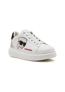 Karl Lagerfeld Skórzane sneakersy KAPRI KC GLIMMER LO LACE ze sklepu Gomez Fashion Store w kategorii Buty sportowe damskie - zdjęcie 173108124