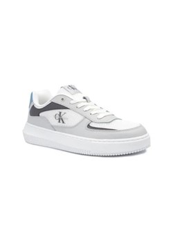 CALVIN KLEIN JEANS Sneakersy CHUNKY CUPSOLE MIX IN MET | z dodatkiem skóry ze sklepu Gomez Fashion Store w kategorii Buty sportowe męskie - zdjęcie 173110631