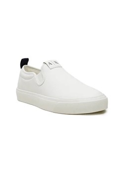 Armani Exchange Skórzane slip on ENGLISH ze sklepu Gomez Fashion Store w kategorii Trampki męskie - zdjęcie 173112174