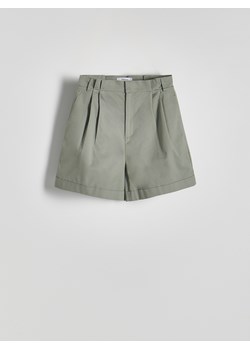 Reserved - Bawełniane szorty - zielony ze sklepu Reserved w kategorii Szorty - zdjęcie 173117044