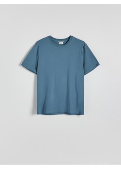 Reserved - T-shirt regular z tkaniny bamusowej - granatowy ze sklepu Reserved w kategorii T-shirty męskie - zdjęcie 173117401