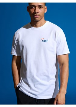 Sinsay - Koszulka z nadrukiem - kremowy ze sklepu Sinsay w kategorii T-shirty męskie - zdjęcie 173117960