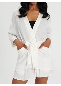 Sinsay - Kimono - biały ze sklepu Sinsay w kategorii Odzież plażowa - zdjęcie 173117962