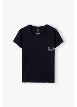 Bawełniany t-shirt damski z nadrukiem - ubrania dla rodziny ze sklepu 5.10.15 w kategorii Bluzki damskie - zdjęcie 173118371