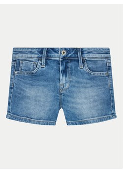 Pepe Jeans Szorty jeansowe Slim Short Jr PG800860MP0 Niebieski Slim Fit ze sklepu MODIVO w kategorii Spodenki dziewczęce - zdjęcie 173119972