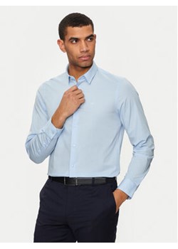 Calvin Klein Koszula K10K110856 Niebieski Slim Fit ze sklepu MODIVO w kategorii Koszule męskie - zdjęcie 173120164
