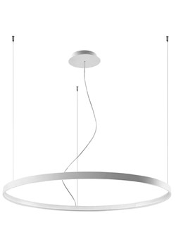 Biała lampa wisząca pierścieniowa - EXX230-Riwas ze sklepu Edinos.pl w kategorii Lampy wiszące - zdjęcie 173121943
