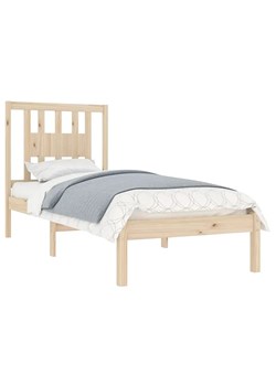 Pojedyncze naturalne łóżko sosnowe 90x200 - Basel 3X ze sklepu Edinos.pl w kategorii Łóżka i materace - zdjęcie 173122093