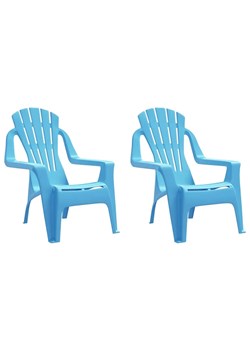 Niebieski komplet dwóch krzeseł dziecięcych - Laromi ze sklepu Edinos.pl w kategorii Meble dziecięce - zdjęcie 173122300
