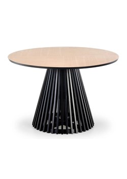 Okrągły nowoczesny stół na czarnej podstawie - Uvox ze sklepu Edinos.pl w kategorii Stoły - zdjęcie 173122510