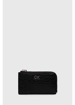 Calvin Klein portfel damski kolor czarny K60K612191 ze sklepu ANSWEAR.com w kategorii Portfele damskie - zdjęcie 173122994