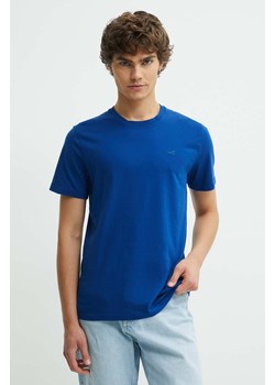 Hollister Co. t-shirt bawełniany męski kolor niebieski gładki KI324-4089 ze sklepu ANSWEAR.com w kategorii T-shirty męskie - zdjęcie 173123454