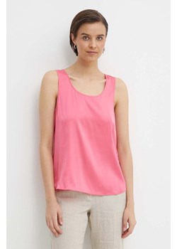 Mos Mosh bluzka jedwabna kolor różowy ze sklepu ANSWEAR.com w kategorii Bluzki damskie - zdjęcie 173123592