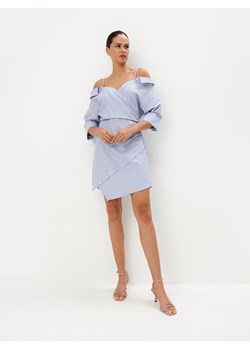 Mohito - Sukienka mini z odkrytymi ramionami - błękitny ze sklepu Mohito w kategorii Sukienki - zdjęcie 173125510