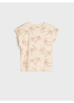 Sinsay - Koszulka - kremowy ze sklepu Sinsay w kategorii Bluzki dziewczęce - zdjęcie 173126332