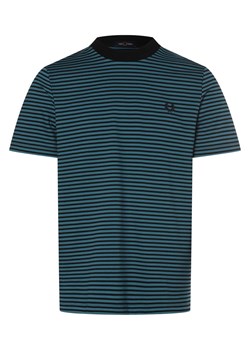 Fred Perry Koszulka męska Mężczyźni Bawełna cyjan w paski ze sklepu vangraaf w kategorii T-shirty męskie - zdjęcie 173128822