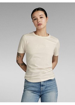 G-Star Koszulka w kolorze kremowym ze sklepu Limango Polska w kategorii Bluzki damskie - zdjęcie 173130560