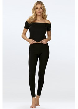 Dkaren Bayo-Kpl fuksja XS Komplet legginsy + bluzka czarny ze sklepu kontri.pl w kategorii Komplety i garnitury damskie - zdjęcie 173131403