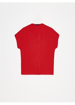 Mohito - Bluzka z wiskozy - czerwony ze sklepu Mohito w kategorii Bluzki damskie - zdjęcie 173131614