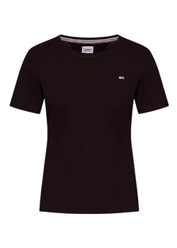 t-shirt damski tommy jeans dw0dw14616 czarny ze sklepu Royal Shop w kategorii Bluzki damskie - zdjęcie 173134094